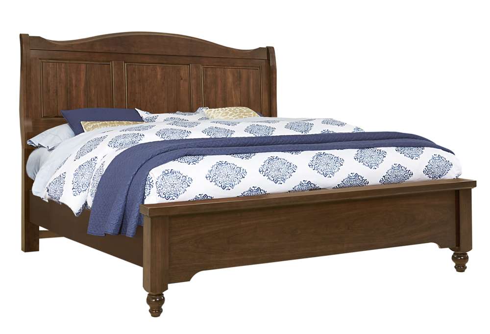 Vaughan Bassett - Heritage Queen Sleigh Bed in Amish Cherry - 110-553-155-722 veiw 1