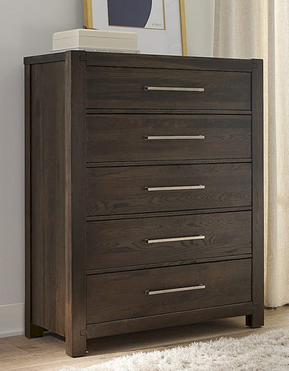 Vaughan Bassett - Joinery - Chest - 5 Drwr - Espresso Oak - 190-115  view 1