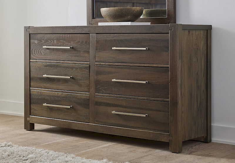 Vaughan Bassett - Joinery - Dresser - 6 Drwr - Espresso Oak - 190-003  view 1