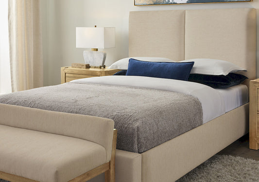 Vaughan Bassett - Joinery - King Uph Bed-Ivory Cream - 192-661I-166I-822I-404  view 1