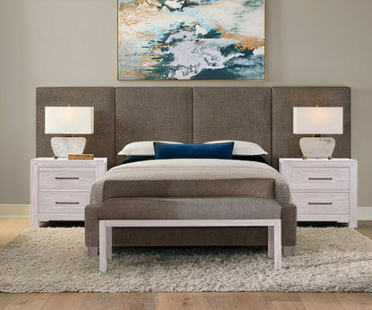 Vaughan Bassett - Joinery - King Uph Wallbed-Brindle Grey - 190-661X-166X-822X-404-444X  view 1