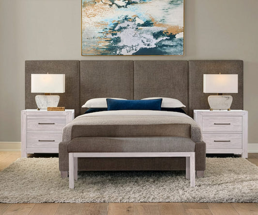 Vaughan Bassett - Joinery - King Uph Wallbed-Brindle Grey - 192-661X-166X-822X-404-444X  view 1