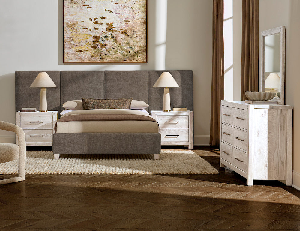 Vaughan Bassett - Joinery - King Uph Wallbed-Brindle Grey - 194-661X-166X-822X-404-444X  view 4