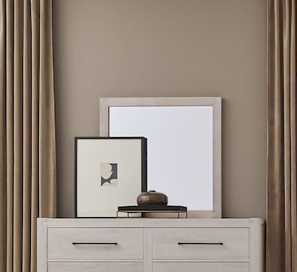 Vaughan Bassett - Joinery - Landscape Mirror - Washed White Oak - 194-446  view 1