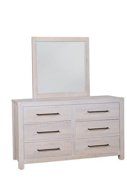 Vaughan Bassett - Joinery - Landscape Mirror - Washed White Oak - 194-446  view 4