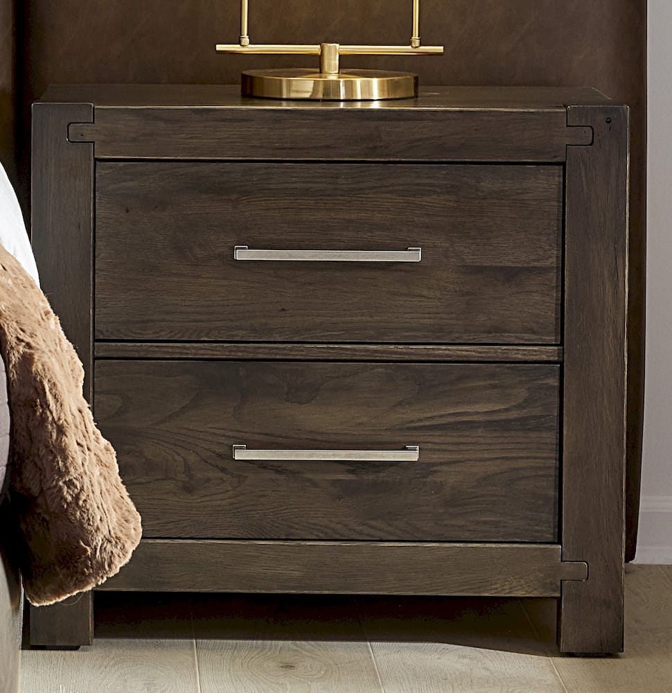Vaughan Bassett - Joinery - Night Stand - 2 Drwr - Espresso Oak - 190-227  view 1