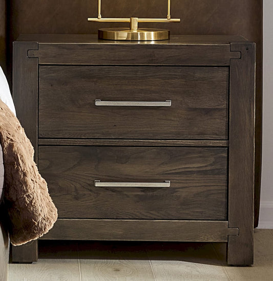 Vaughan Bassett - Joinery - Night Stand - 2 Drwr - Espresso Oak - 190-227  view 1