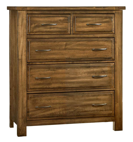 Vaughan Bassett - Maple Road Chest with 5 Drawers in Antique Amish - 118-115 veiw 1