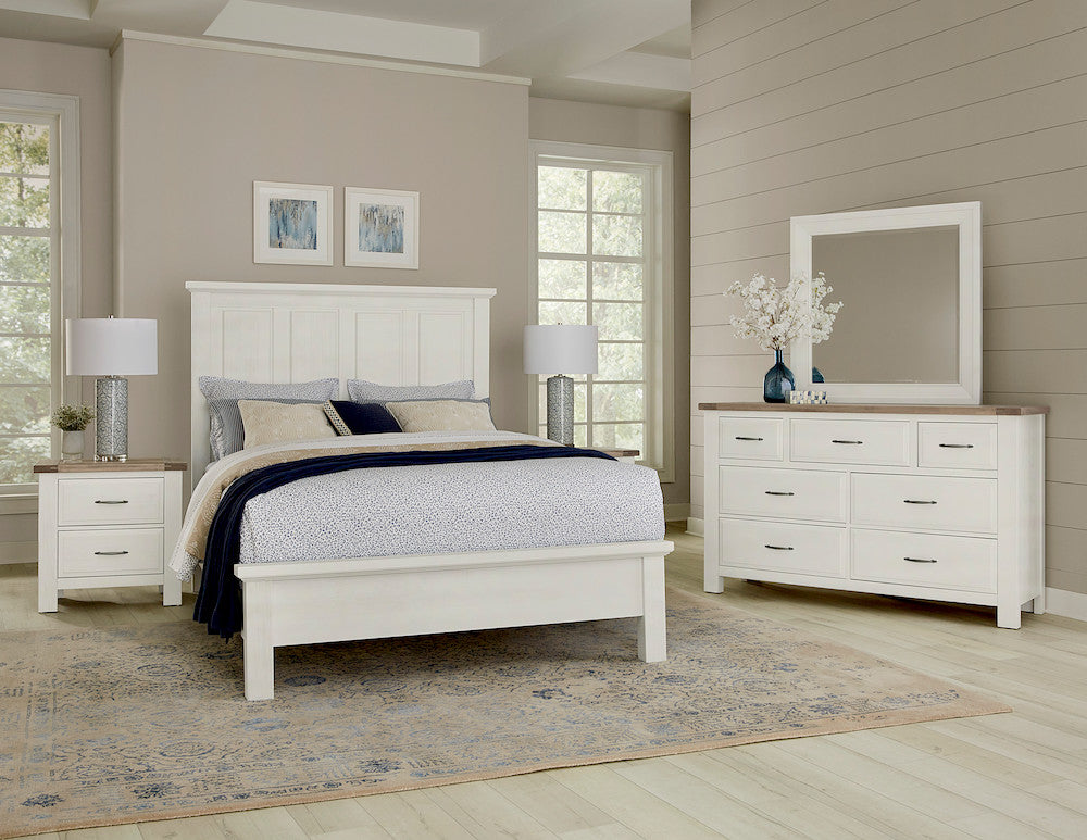 Vaughan Bassett - Maple Road - King Mansion Bed - Soft White - 116-669-966-733-MS2  view 5