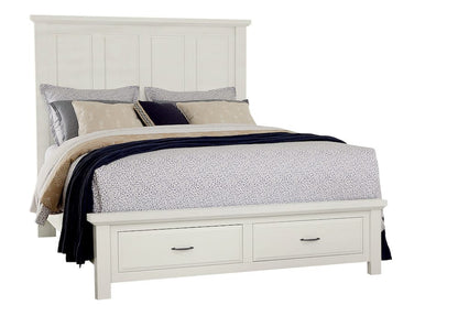 Vaughan Bassett - Maple Road - King Mansion Storage Bed - Soft White - 116-669-066B-502-666  view 1