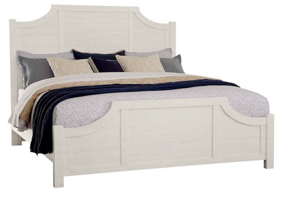 Vaughan Bassett - Maple Road - King Scalloped Bed - Soft White - 116-667-766-733-MS2  view 1