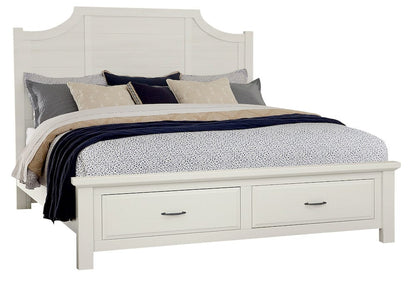 Vaughan Bassett - Maple Road - King Scalloped Storage Bed - Soft White - 116-667-066B-502-666  view 1