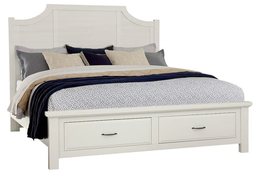 Vaughan Bassett - Maple Road - King Scalloped Storage Bed - Soft White - 116-667-066B-502-666  view 1
