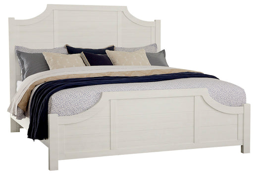 Vaughan Bassett - Maple Road - Queen Scalloped Bed - Soft White - 116-557-755-722  view 1