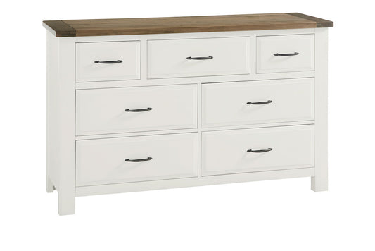 Vaughan Bassett - Maple Road - Triple Dresser - 7 Drwr - Two Tone - 116-003  view 1