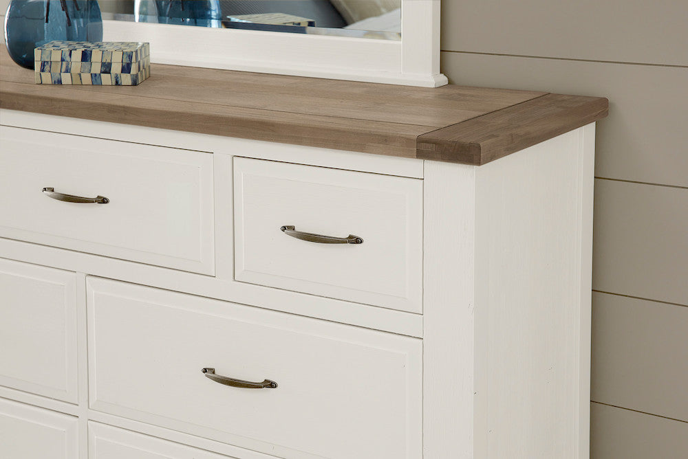 Vaughan Bassett - Maple Road - Triple Dresser - 7 Drwr - Two Tone - 116-003  view 6