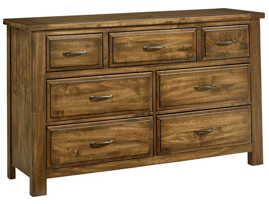 Vaughan Bassett - Maple Road Triple Dresser with 7 Drawers in Antique Amish - 118-003 veiw 1