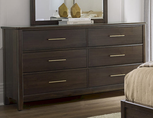 Vaughan Bassett - Nordhaven - Dresser - 6 Drwr  - Nordic Walnut  - 850-003 view 1