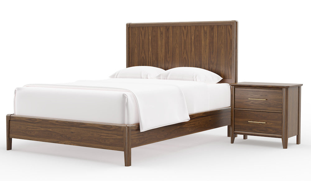 Vaughan Bassett - Nordhaven - King Panel Bed  - Nordic Walnut  - 850-667-766-722-MS1 view 4
