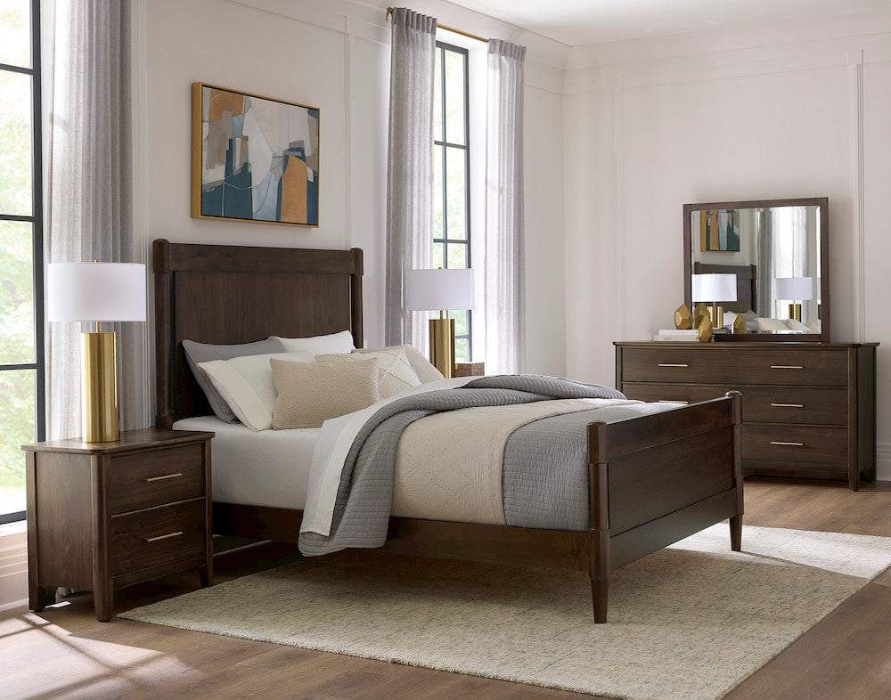 Vaughan Bassett - Nordhaven - King Poster Bed  - Nordic Walnut  - 850-669-966-922-MS1 view 5