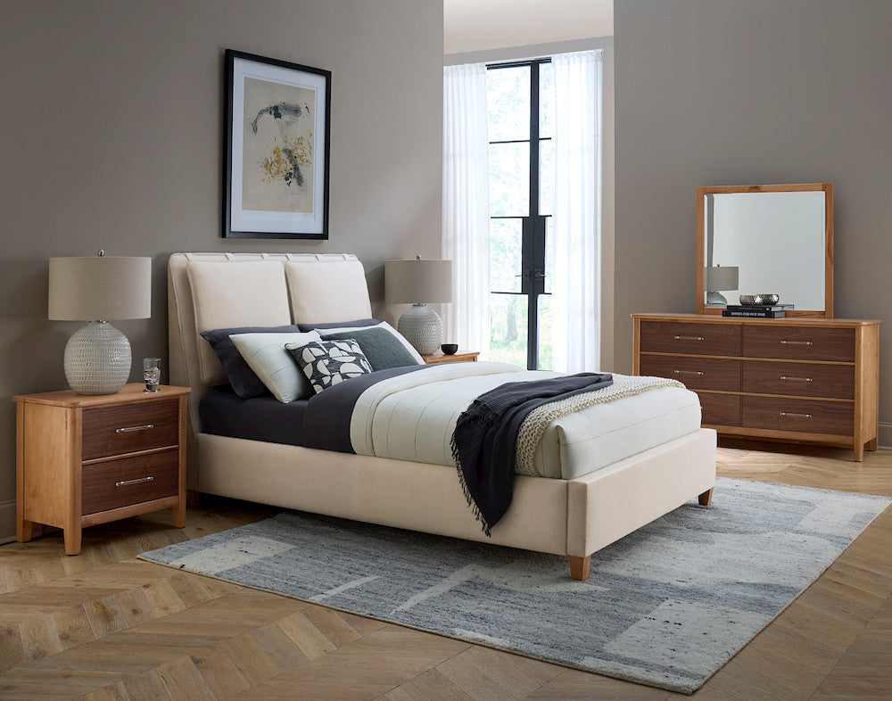 Vaughan Bassett - Nordhaven - King Uph Bed-Pure White  - 853-661P-166P-822P-404 view 3