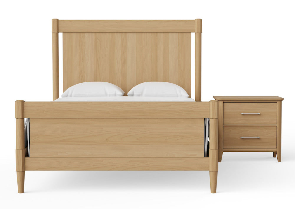 Vaughan Bassett - Nordhaven - Nightstand - 2 Drwr  - Clear Maple  - 852-227 view 6