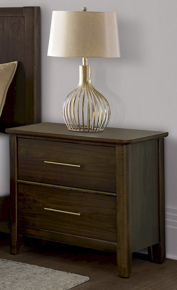 Vaughan Bassett - Nordhaven - Nightstand - 2 Drwr  - Nordic Walnut  - 850-227 view 4