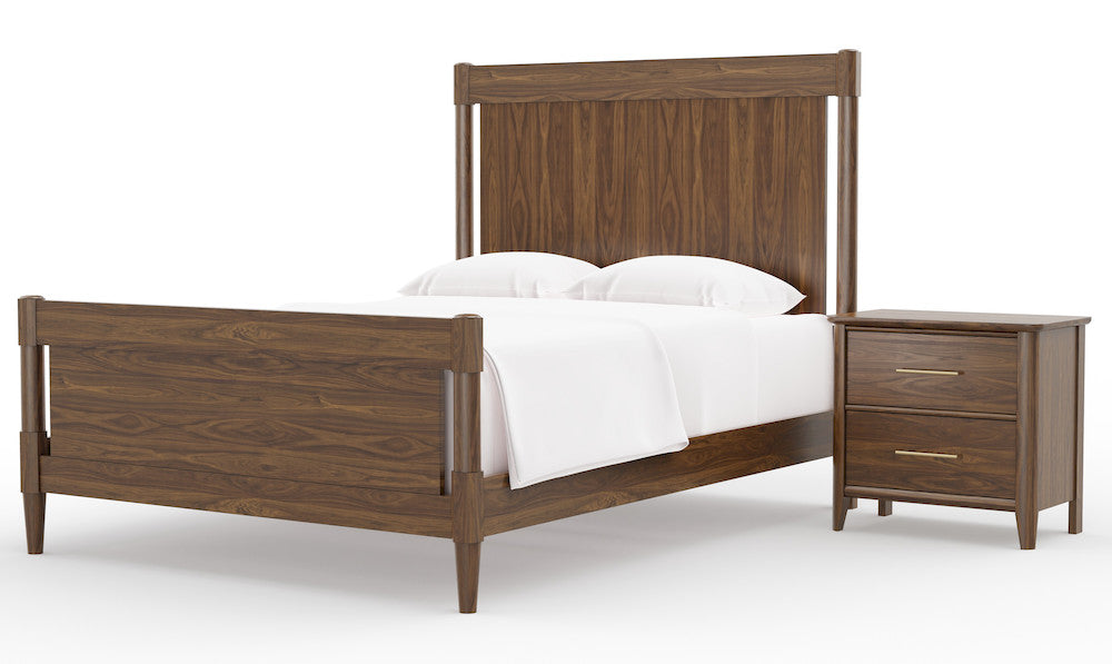 Vaughan Bassett - Nordhaven - Nightstand - 2 Drwr  - Nordic Walnut  - 850-227 view 5
