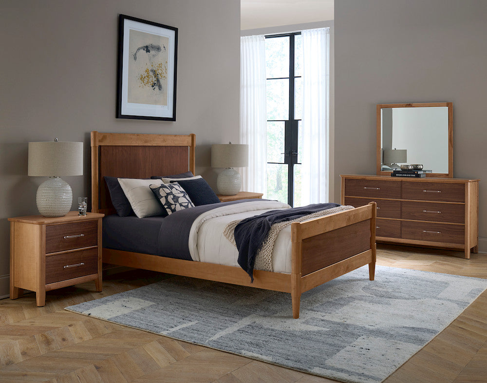 Vaughan Bassett - Nordhaven - Nightstand - 2 Drwr  - Two-Tone  - 853-227 view 4