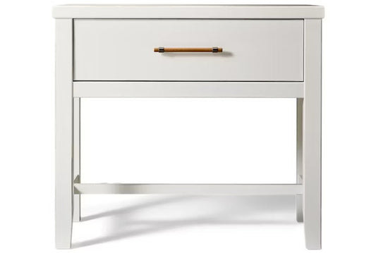 Vaughan Bassett - Pure Maple - Bedside Table - 1-Drwr  - Cottage White  - 184-228 view 1