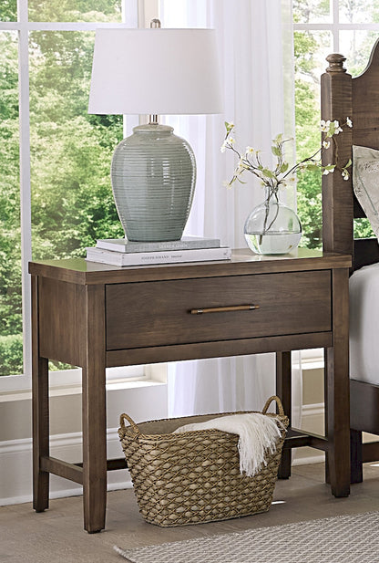 Vaughan Bassett - Pure Maple - Bedside Table - 1 Drwr  - Maple Syrup  - 180-228 view 2