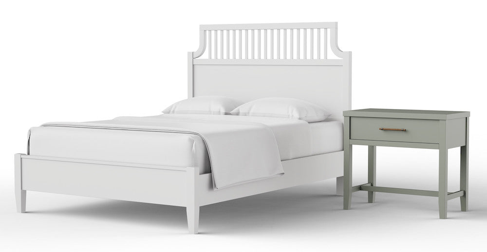 Vaughan Bassett - Pure Maple - Bedside Table - 1 Drwr  - Sage  - 183-228 view 5