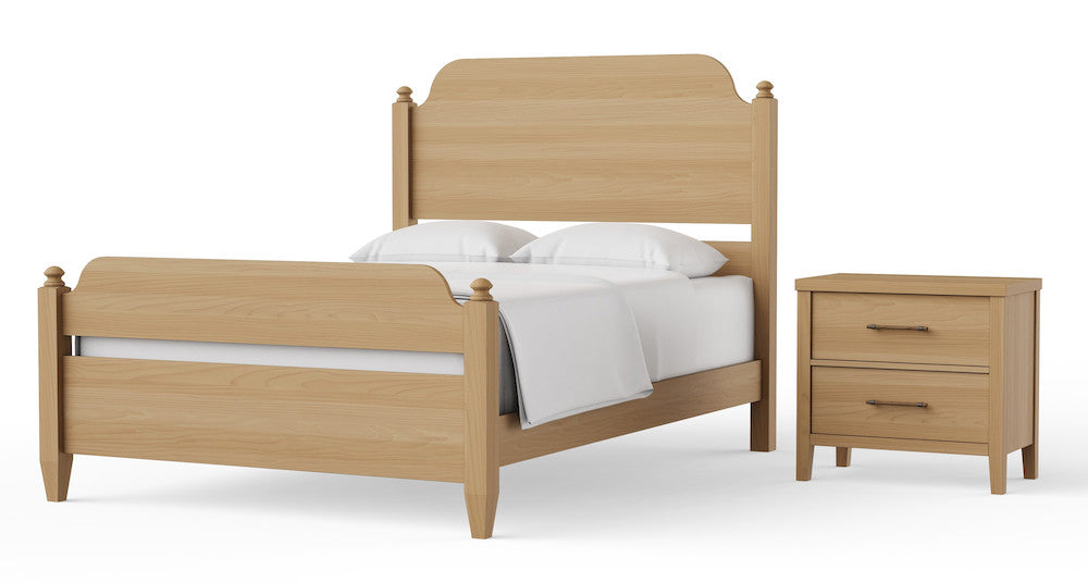 Vaughan Bassett - Pure Maple - Cal King Poster Bed  - Natural Maple  - 182-669-966-944-MS2 view 2