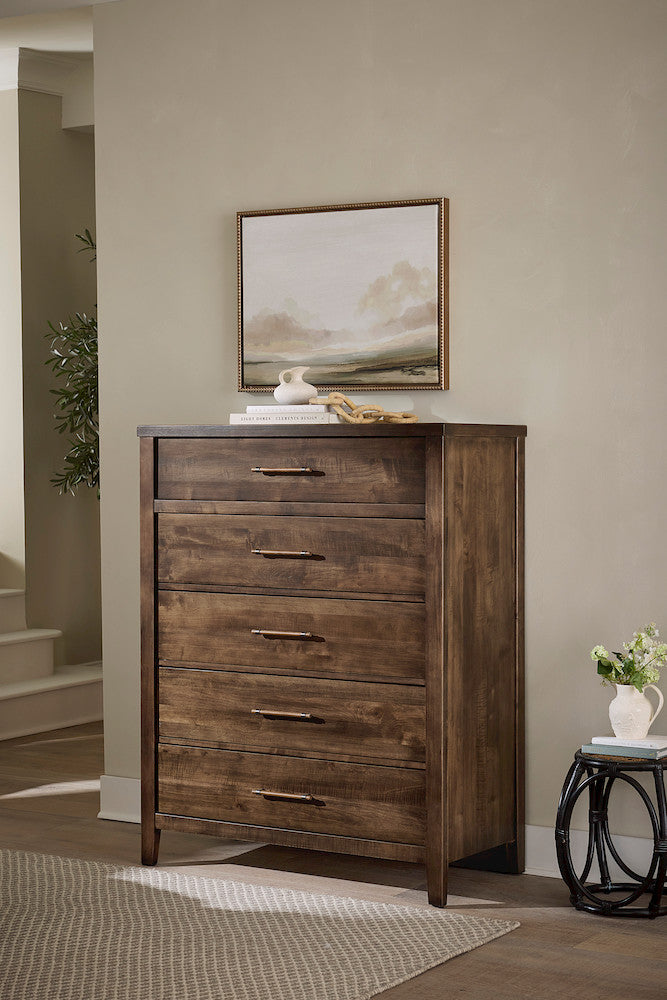Vaughan Bassett - Pure Maple - Chest - 5 Drwr  - Maple Syrup  - 180-115 view 3