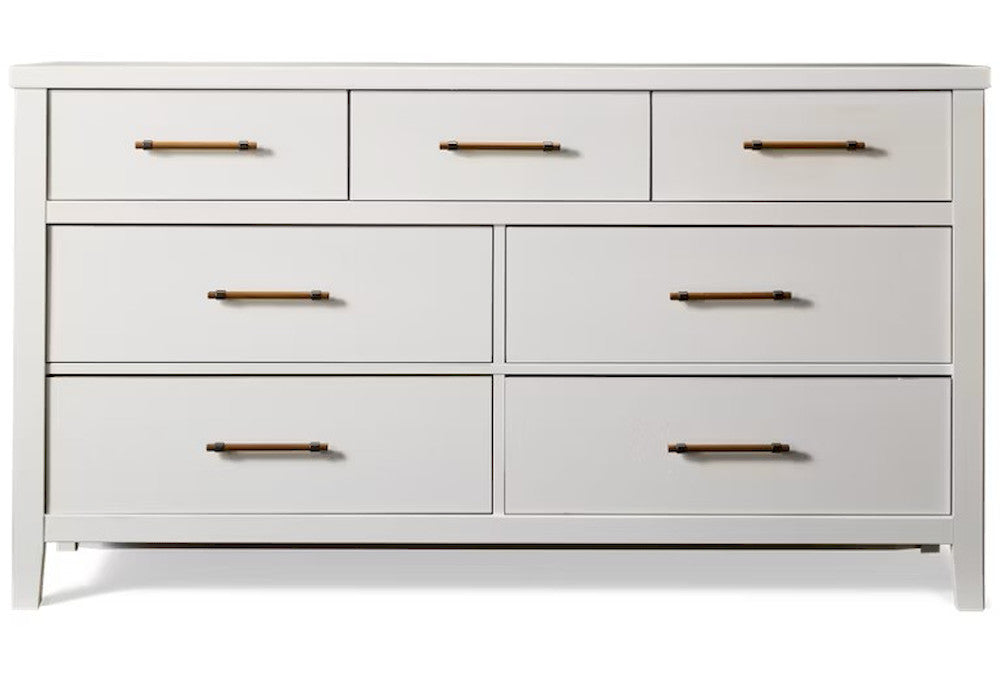 Vaughan Bassett - Pure Maple - Dresser - 7 Drwr  - Cottage White  - 184-003 view 1