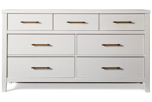 Vaughan Bassett - Pure Maple - Dresser - 7 Drwr  - Cottage White  - 184-003 view 1