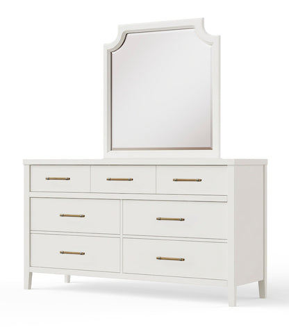 Vaughan Bassett - Pure Maple - Dresser - 7 Drwr  - Cottage White  - 184-003 view 2