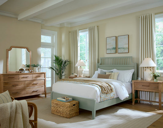 Vaughan Bassett - Pure Maple - King Garden Bed  - Sage  - 183-668-866-933-MS2 view 2