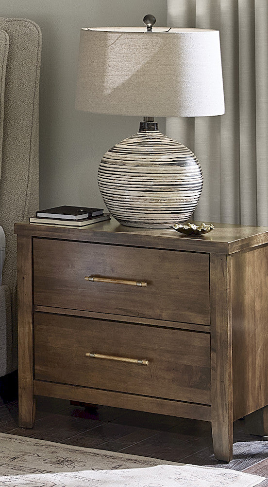Vaughan Bassett - Pure Maple - Night Stand - 2 Drwr  - Maple Syrup  - 180-227 view 3