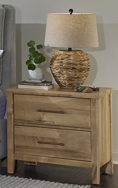 Vaughan Bassett - Pure Maple - Night Stand - 2 Drwr  - Natural Maple  - 182-227 view 3
