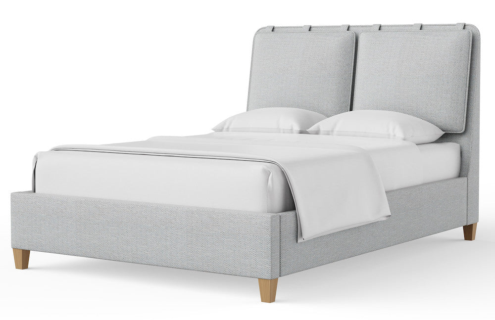 Vaughan Bassett - Pure Maple - Queen Uph Bed-Blue Mist  - 182-551H-155H-822H-404 view 3