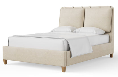 Vaughan Bassett - Pure Maple - Queen Uph Bed-Sandstone  - 180-551K-155K-822K-404 view 1