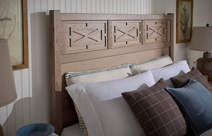 Vaughan Bassett - Tide and Timber - Cal King Fretwork Bed - Grey Oak - 831-667-766-944-MS1  view 2