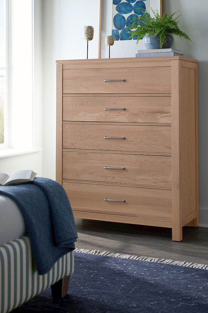 Vaughan Bassett - Tide and Timber - Chest - 5 Drwr - Clear Oak - 830-115  view 3