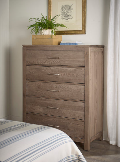 Vaughan Bassett - Tide and Timber - Chest - 5 Drwr - Grey Oak - 831-115  view 4
