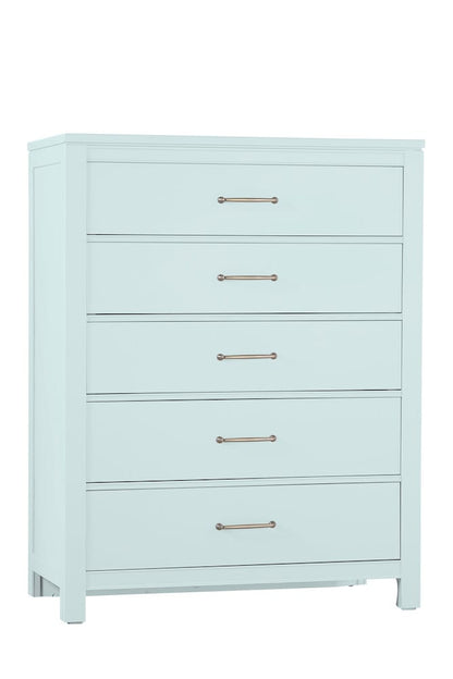 Vaughan Bassett - Tide and Timber - Chest - 5 Drwr - Misty Blue Maple - 835-115  view 1