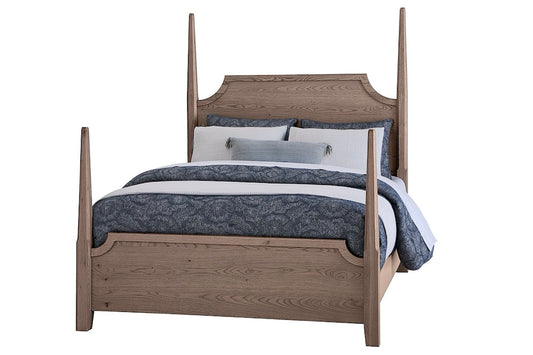 Vaughan Bassett - Tide and Timber - Full Pencil Poster Bed 4/6 - Grey Oak - 831-552-255-911  view 1