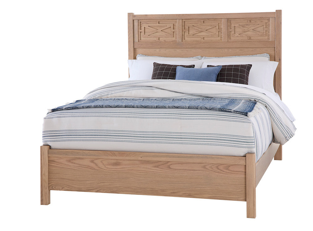 Vaughan Bassett - Tide and Timber - King Fretwork Bed - Clear Oak - 830-667-766-922-MS1  view 1