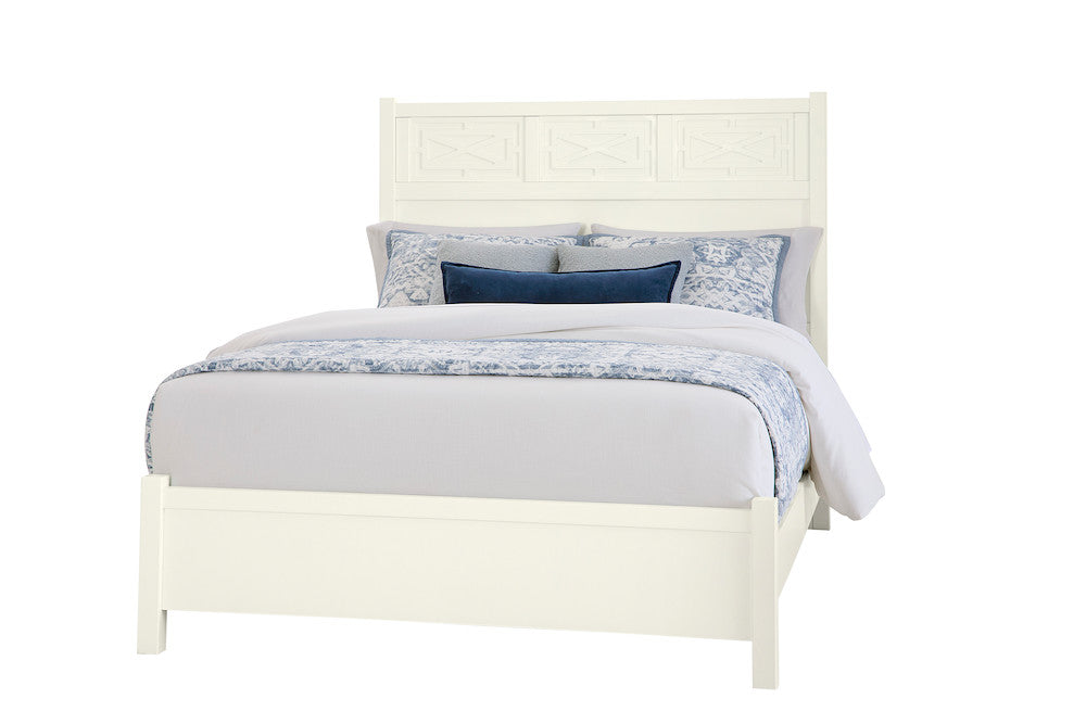 Vaughan Bassett - Tide and Timber - King Fretwork Bed - White Maple - 834-667-766-922-MS1  view 1