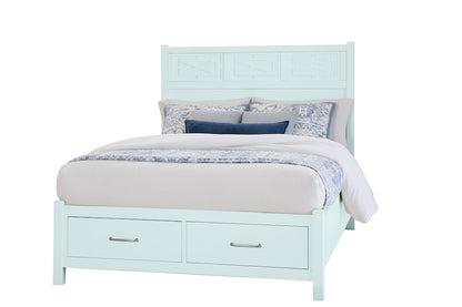 Vaughan Bassett - Tide and Timber - King Fretwork Bed With Storage Footboard - Blue Maple - 835-667-066B-502-666T  view 1